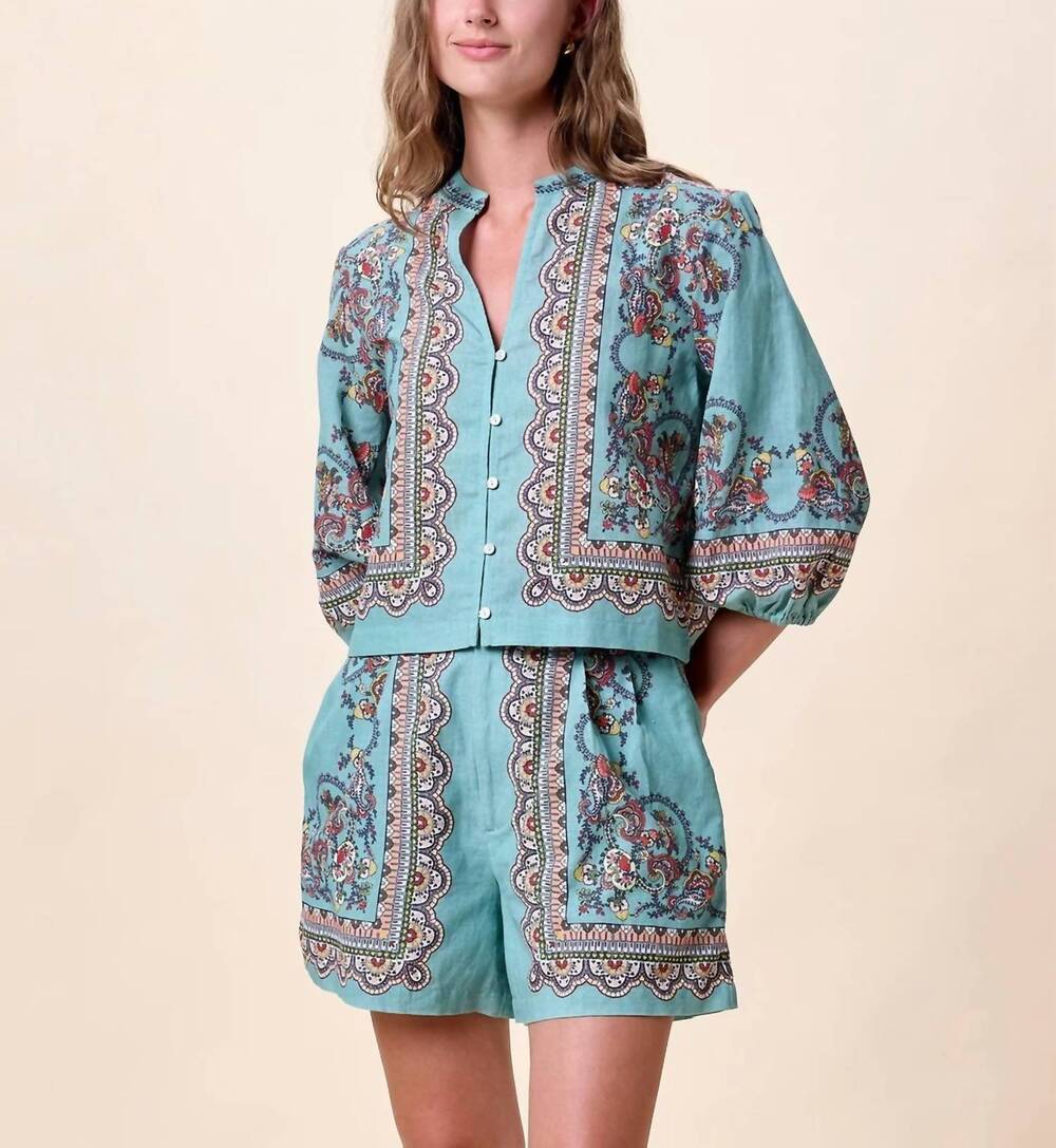 NEW CLEOBELLA sebastian short in bleura print